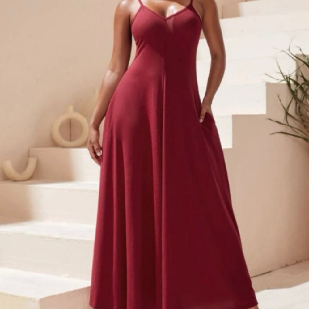 SXY Solid Hidden Pocket Cami Dress (XS)